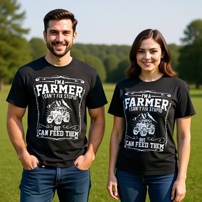 CAMISETA EU SOU UM AGRICULTOR QUE NÃO CONSIGO CONSERTAR EST (Criador carregado)