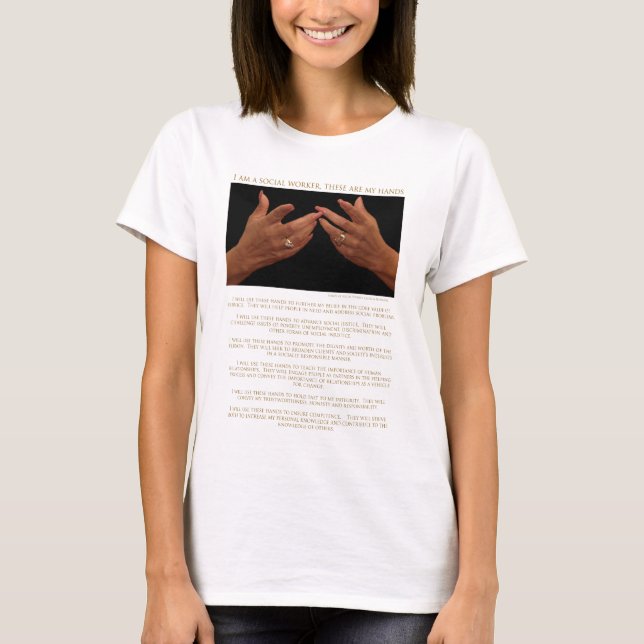 Camiseta Eu sou um assistente social, estes sou meus (Frente)