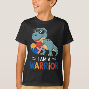 Camiseta Eu Sou Um Autismo Da Família De Meninos Do Guerrei