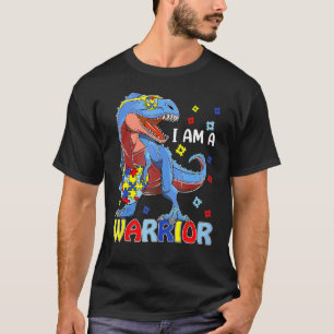 Camiseta Eu Sou Um Autismo Da Família Trex Dinossaur Do Gue