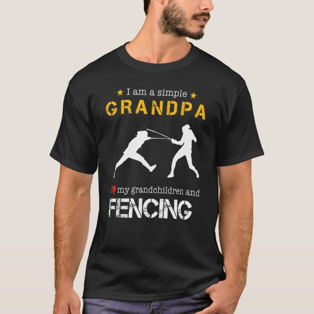Camiseta Eu Sou Um Avô Simples Eu Amo Meus Avós E (Frente)