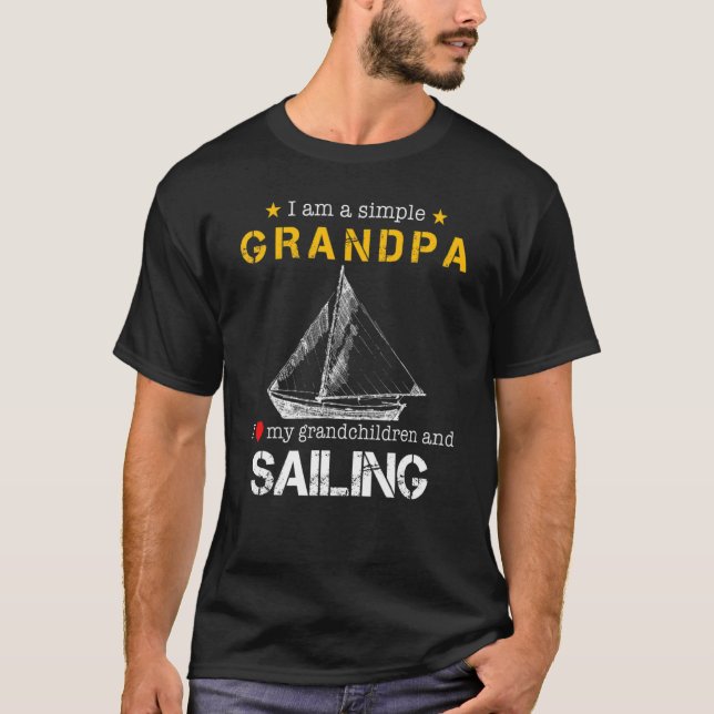 Camiseta Eu Sou Um Avô Simples Eu Amo Meus Avós E (Frente)
