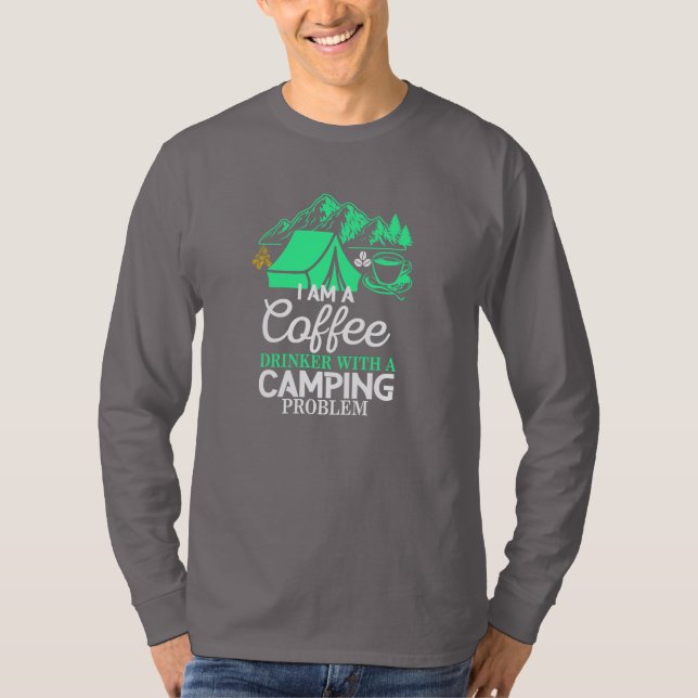 Camiseta Eu sou um Bebê Café com Design de Problema de Acam (Frente)