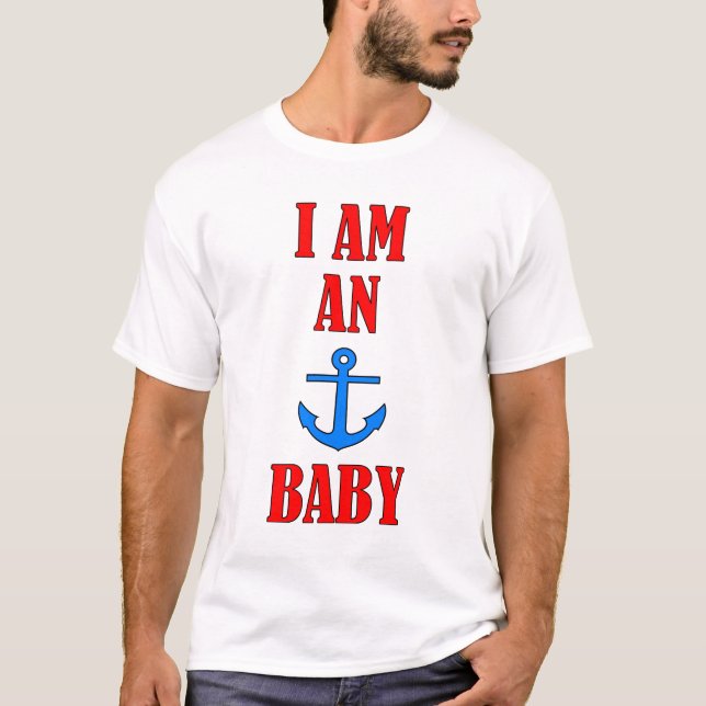 Camiseta Eu sou um bebê da âncora (Frente)
