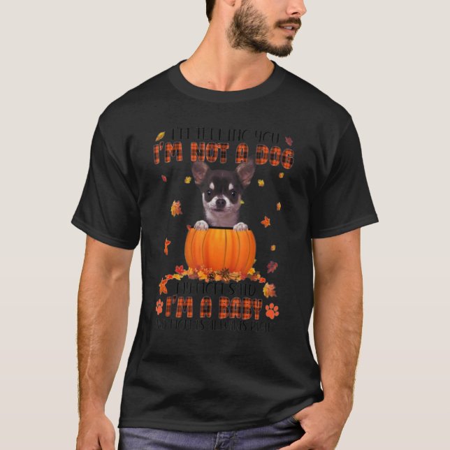 Camiseta Eu sou um bebê e mamãe está sempre certa Chihuahua (Frente)