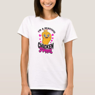 Camiseta Eu sou um belo nugget de frango - nugget de frango
