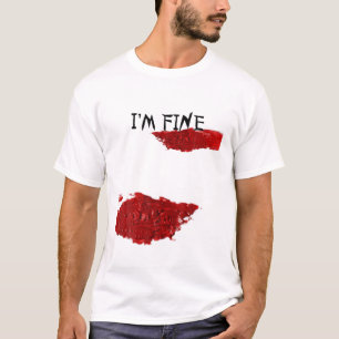 Camiseta Eu sou um belo Splatter do Halloween Sarcastic Mo