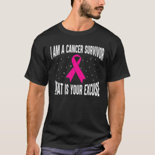 Camiseta Eu Sou Um Cancer De Fita Cor-De-Fita Cor-De-Rosa S