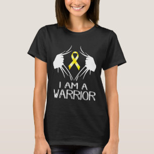 Camiseta Eu Sou Um Cancer De Guerra De Infância Sensibiliza