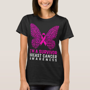Camiseta Eu Sou Um Cancer De Sobrevivência Sensibilização M