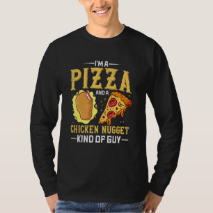 Camiseta Eu Sou Um Cara De Pizza E Nugget De Frango