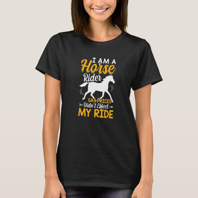 Camiseta Eu Sou Um Cavaleiro  Equestres de Barril (Frente)