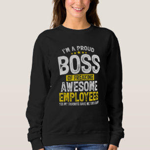 Camiseta Eu Sou Um Chefe Orgulhoso De Um Admirável Empregad