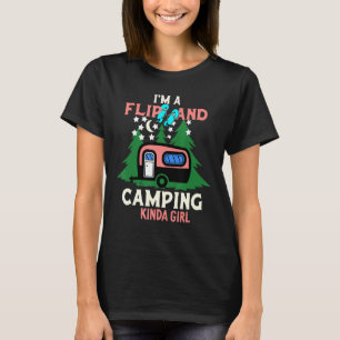 Camiseta Eu Sou Um Chinelos E Acampamento De Garotas