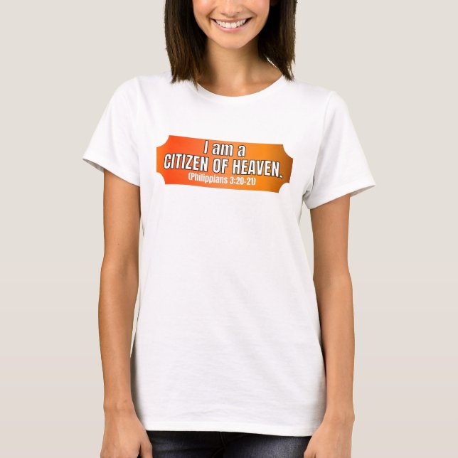 CAMISETA EU SOU UM CIDADÃO DO CÉU (Frente)