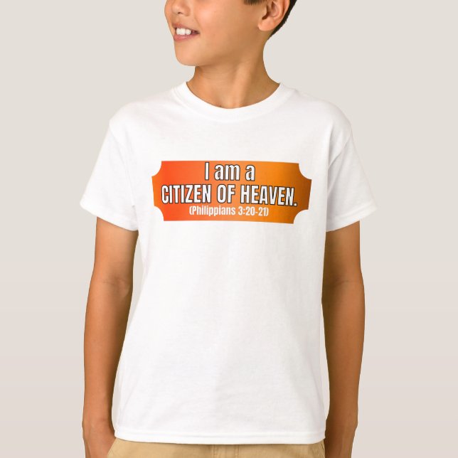 CAMISETA EU SOU UM CIDADÃO DO CÉU (Frente)