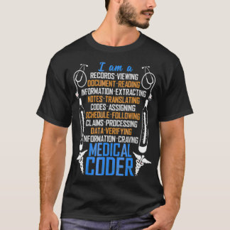 Camiseta Eu Sou Um Codificador Médico Um Incrível Codificad
