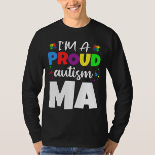 Camiseta Eu Sou Um Coração De Consciência Do Autismo Mãe Or
