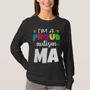 Camiseta Eu Sou Um Coração De Consciência Do Autismo Mãe Or