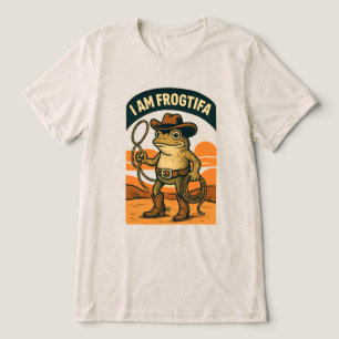 Camiseta Eu Sou um Cowboy Frogtifa – Meme de Sapo Engraçado