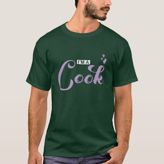 Camiseta Eu sou um cozinheiro cozinhando comida amigos da c (Frente)