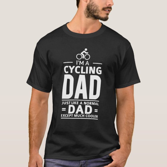 Camiseta Eu sou um Design de Bicicleta de Bicicleta de PAI  (Frente)