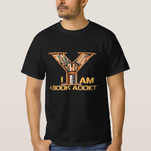 Camiseta Eu sou um Design do livro Viciado em Livro