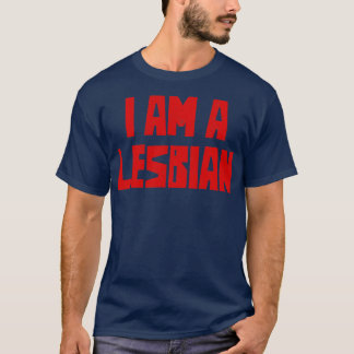 Camiseta Eu sou um Design LGBT lésbica