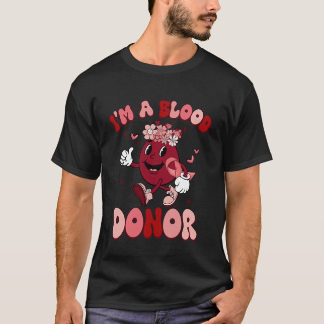 Camiseta Eu Sou um Doador de Sangue Dia Mundial do Doador d (Frente)
