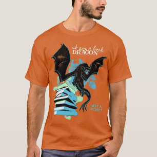Camiseta Eu Sou Um Dragão De Livro Não É Um Lover Engraçado