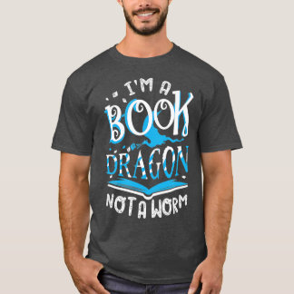 Camiseta Eu Sou Um Dragão De Livro Não Um Mundo De Costume