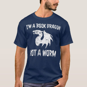 Camiseta Eu Sou Um Dragão De Livro Não Um Pão Engraçado