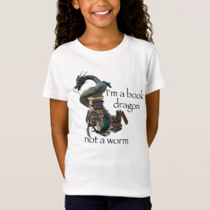 Camiseta Eu sou um Dragão do Livro, não uma Minhoca