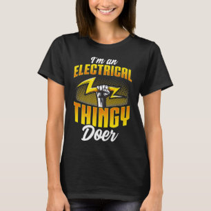 Camiseta Eu sou um eletricista engraçado.