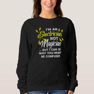 Camiseta Eu sou um eletricista não mágico Eu vejo porque vo