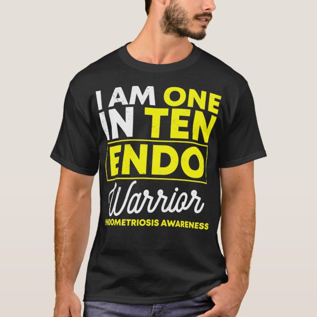 Camiseta Eu Sou Um Em Cada Dez Endo Warrior Endometriose Aw (Frente)