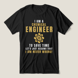 Camiseta Eu sou um engenheiro químico