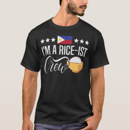 Camiseta Eu sou um fã de Arroz da Tripulação de Amantes de 