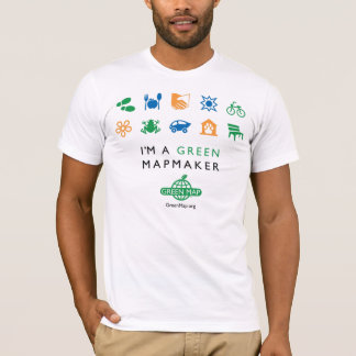 Camiseta Eu sou um fabricante de mapa verde