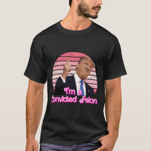Camiseta Eu sou um Felon Trump Vintage Design