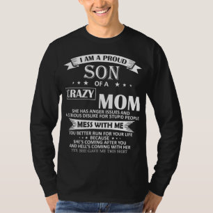 Camiseta Eu Sou Um Filho Orgulhoso Da Mãe Engraçado Present