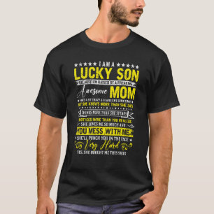 Camiseta Eu sou um filho sortudo porque sou criado por absu