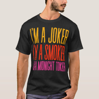 Camiseta Eu sou um fumante Eu sou um jogador de meia-noite