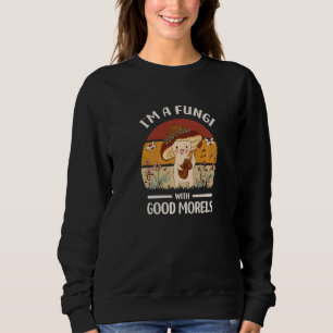Camiseta Eu sou um Fungo com Bom Cogumelo Morels Caçando