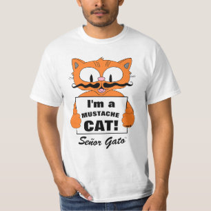 Camiseta Eu sou um Gato Bigode! Senhor Gato