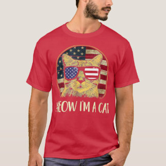 Camiseta Eu Sou Um Gato Que Ganha Gatos Engraçados De Gatin