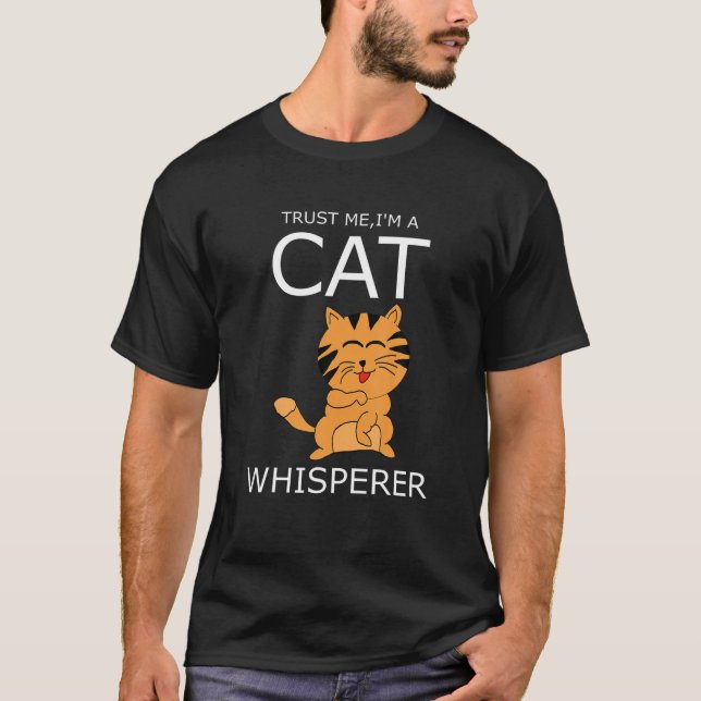 Camiseta Eu sou um gato sussurro (Frente)