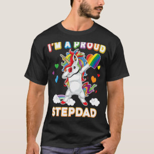 Camiseta Eu sou um Gay do Lgbt, Stepdad Orgulho Dabbing Uni