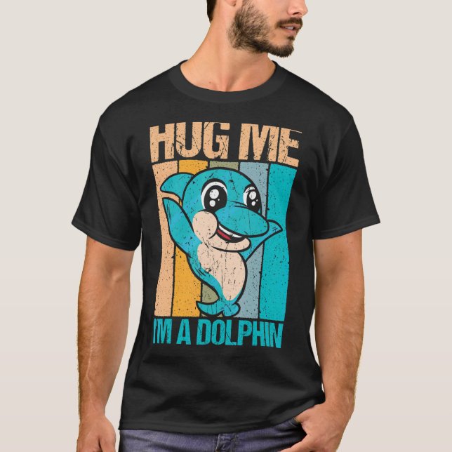 Camiseta Eu sou um golfinho e um golfinho (Frente)