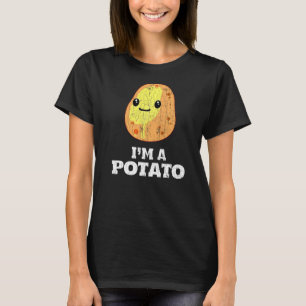 Camiseta Eu sou um Gráfico de Comida de Batatas Vegetais